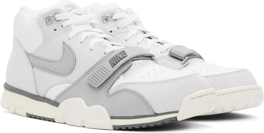 Nike White & Gray Air Trainer 1 Sneakers - Picture 2
