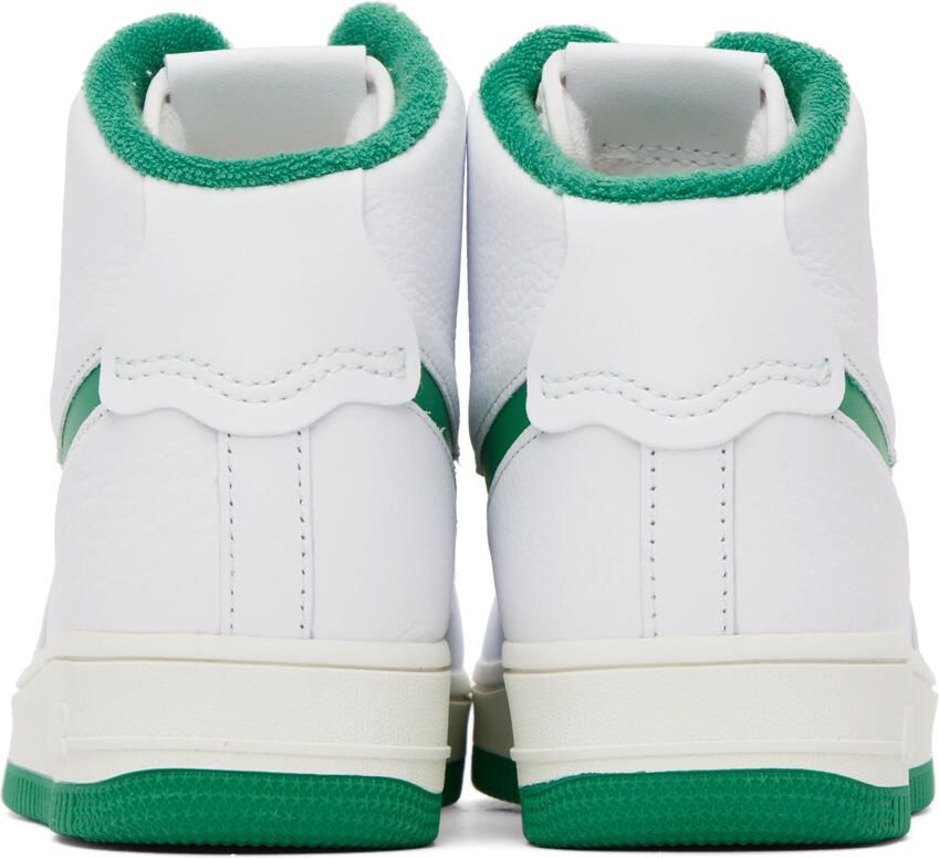 Nike White & Green Air Force 1 Sculpt Sneakers