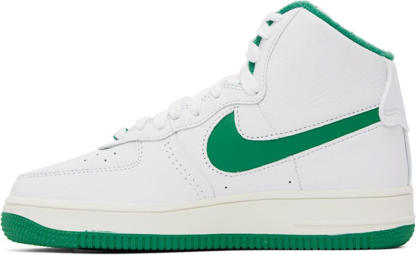 Nike White & Green Air Force 1 Sculpt Sneakers - Picture 3