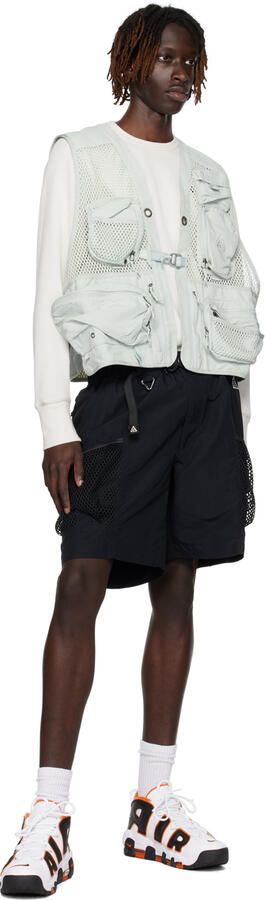 Nike White & Orange Air More Uptempo '96 Sneakers - Picture 4