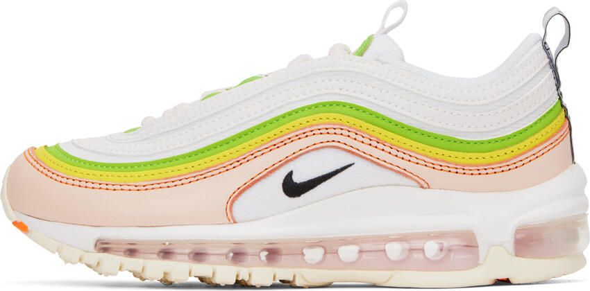 Nike White & Pink Air Max 97 Sneakers - Picture 3