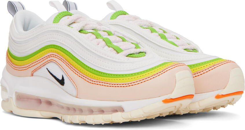 Nike White & Pink Air Max 97 Sneakers - Picture 2