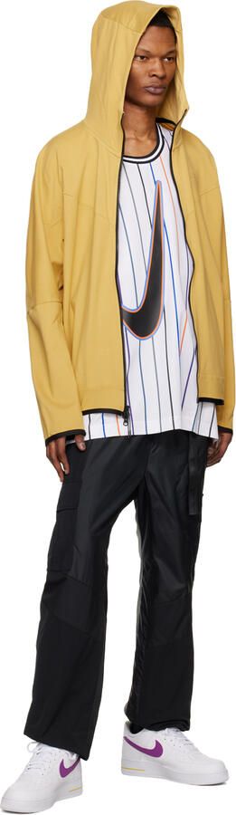 Nike White & Purple Air Force 1 '07 Sneakers - Picture 4