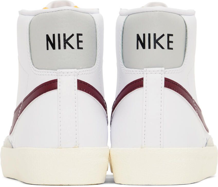 Nike White & Red Blazer Mid '77 Vintage Sneakers