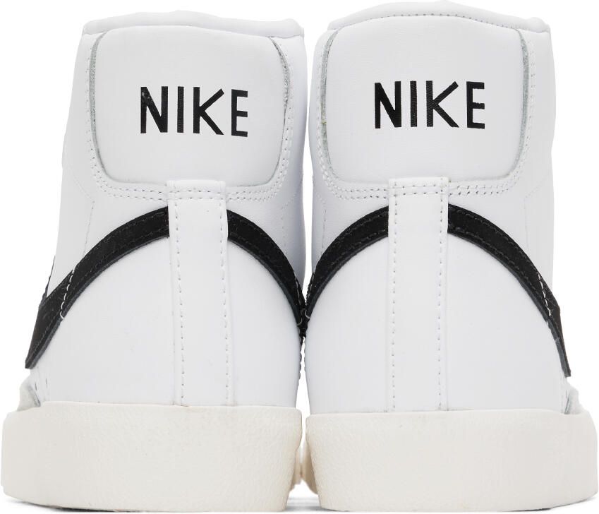 Nike White & Black Blazer Mid '77 Vintage Sneakers - Picture 7