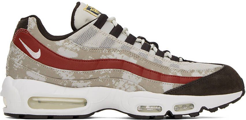 Nike Off-White & Brown Air Max 95 Sneakers - Picture 5