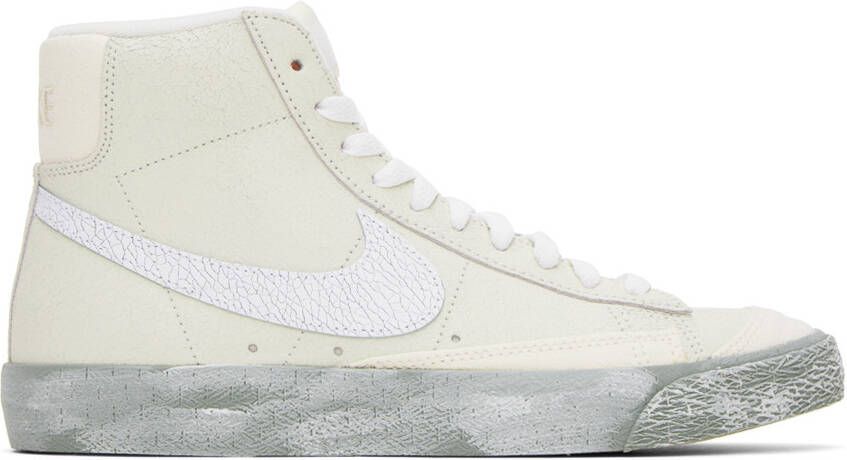 Nike Off-White & Blue Air Force 1 '07 LV8 EMB Sneakers - Picture 10