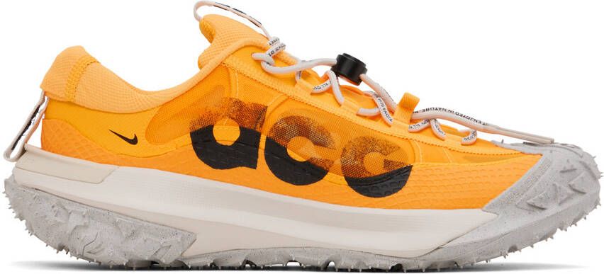 Nike Orange ACG Mountain Fly 2 Low Sneakers - Picture 4