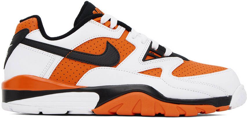 Nike Orange Air Cross 3 Low Sneakers - Picture 5