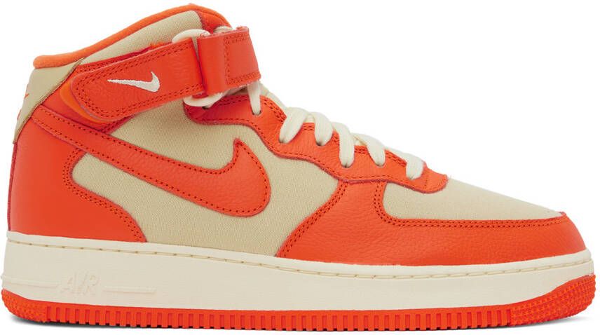 Nike Orange & Khaki Air Force 1 '07 LX NBHD Sneakers - Picture 5