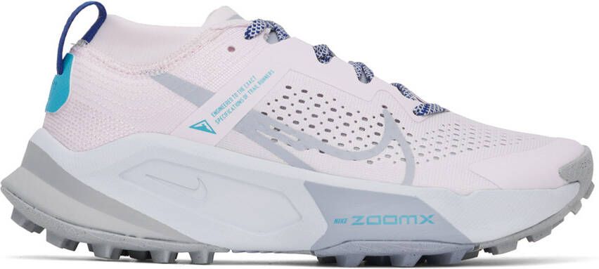 Nike Pink & Blue Zegama Sneakers - Picture 5