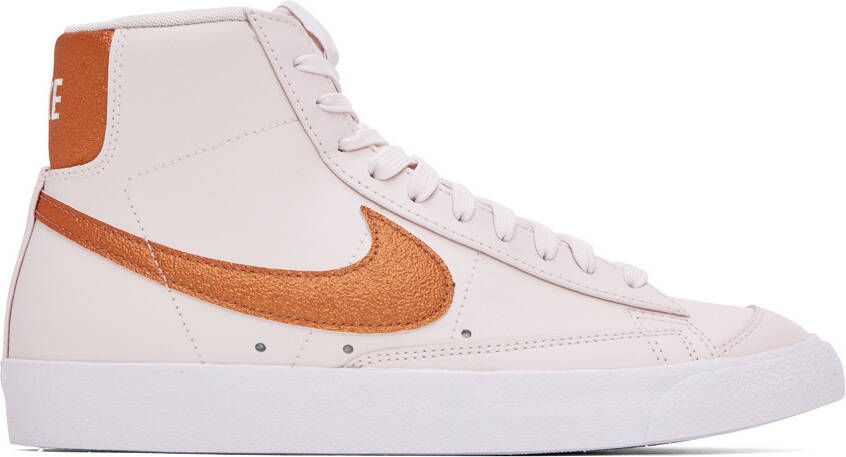 Nike Pink Blazer '77 ESS Mid Sneakers - Picture 4