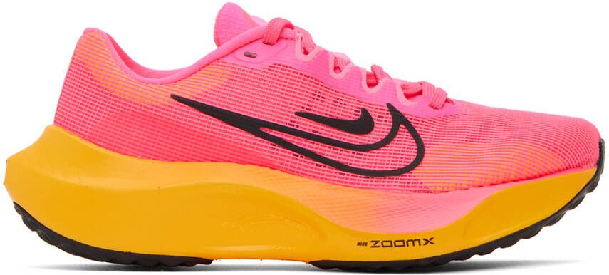 Nike Pink Zoom Fly 5 Sneakers - Picture 5