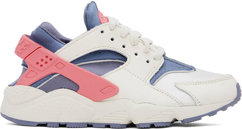 Nike Purple & Off-White Air Huarache Sneakers - Picture 5