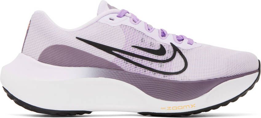 Nike Purple Zoom Fly 5 Sneakers - Picture 4