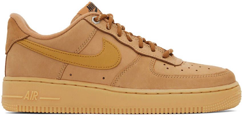 Nike Tan Air Force 1 '07 Sneakers - Picture 5