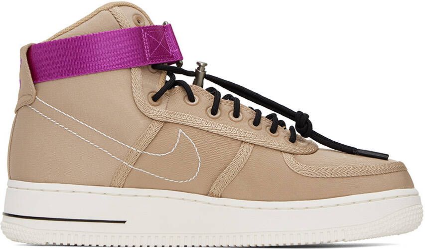 Nike Tan Air Force 1 High '07 LV8 Sneakers - Picture 5