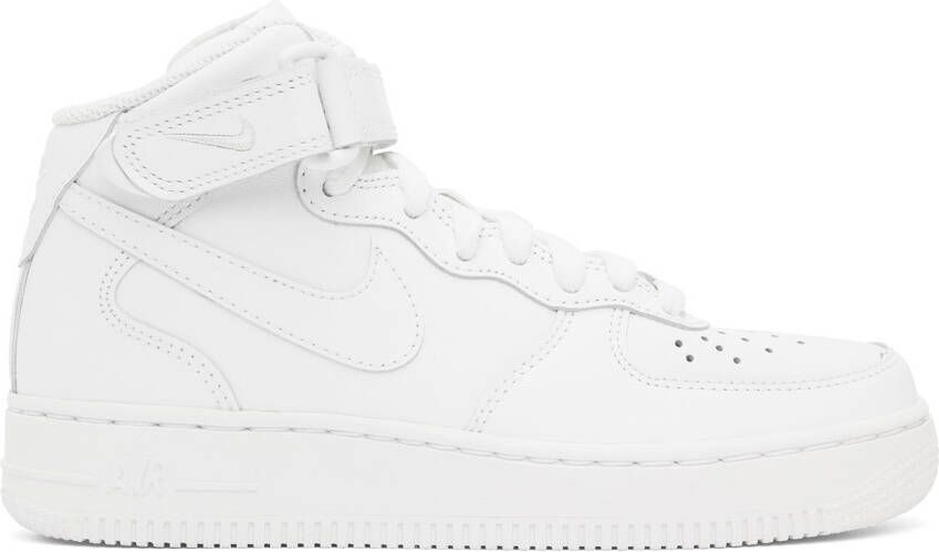 Nike White Air Force 1 '07 Mid Sneakers