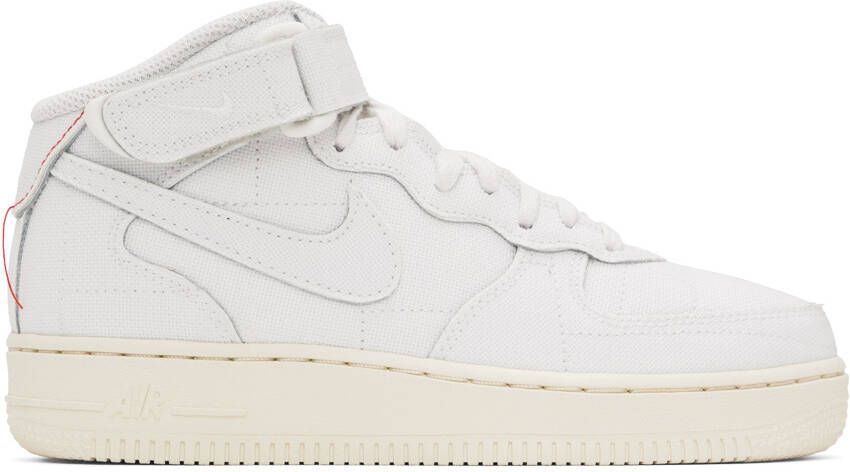 Nike White Air Force 1 '07 Mid Sneakers - Picture 5