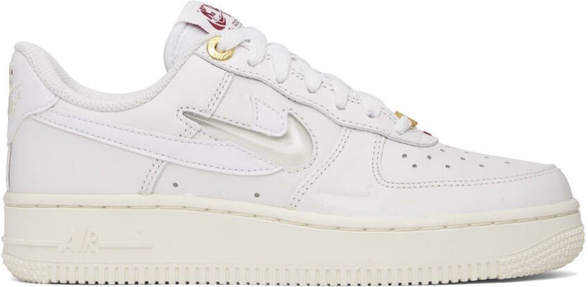 Nike White Air Force 1 '07 Premium Sneakers - Picture 5