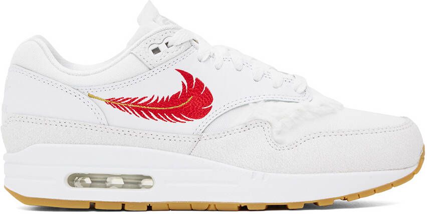 Nike White Air Max 1 'The Bay' Sneakers - Picture 5