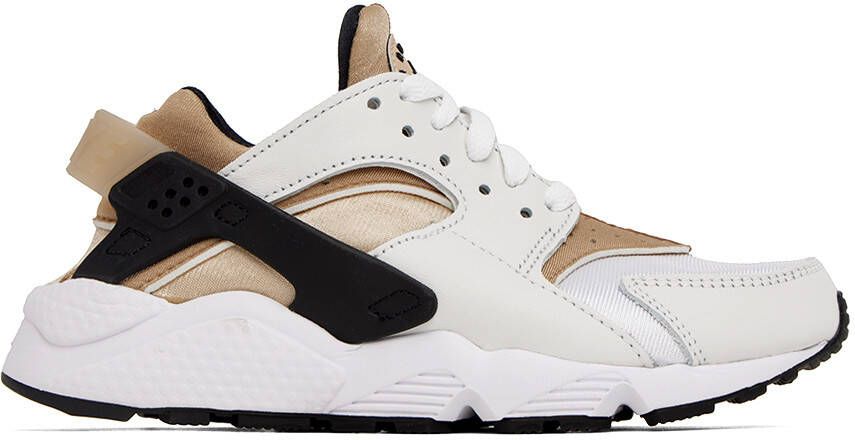 Nike White & Beige Air Huarache Sneakers - Picture 5