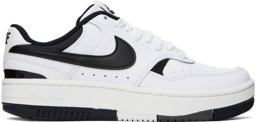 Nike White & Black Gamma Force Sneakers - Picture 5