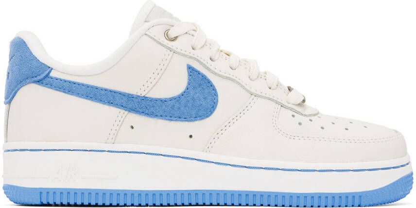Nike White & Blue Air Force 1 LXX Sneakers - Picture 5