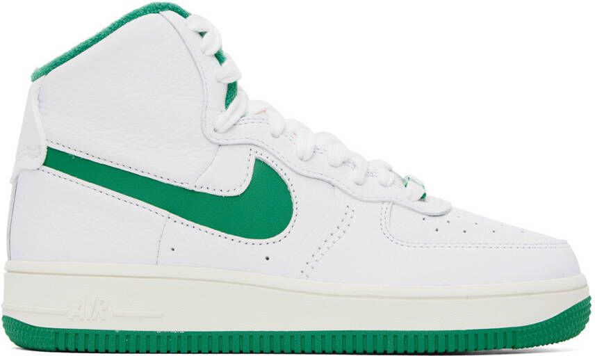Nike White & Green Air Force 1 Sculpt Sneakers - Picture 5