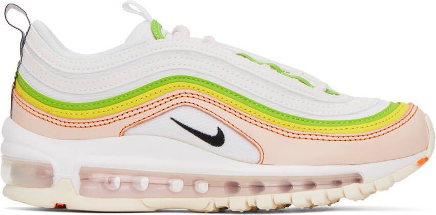 Nike White & Pink Air Max 97 Sneakers - Picture 5