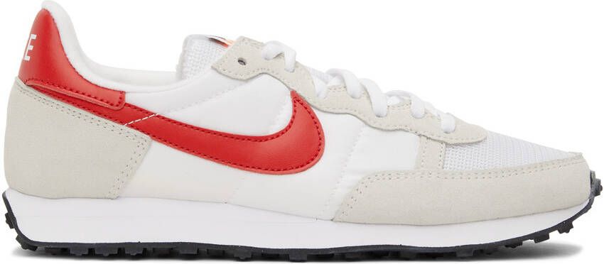 Nike White & Red Challenger OG Sneakers - Picture 5