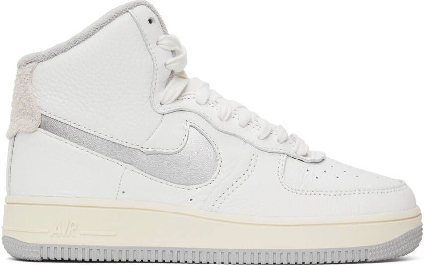 Nike White Strapless Air Force 1 Sculpt High Sneakers