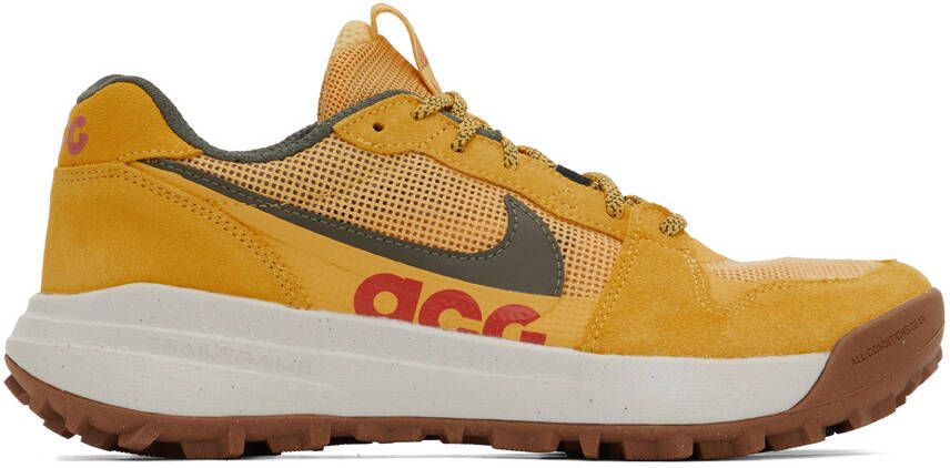 Nike Yellow ACG Lowcate Sneakers - Picture 5