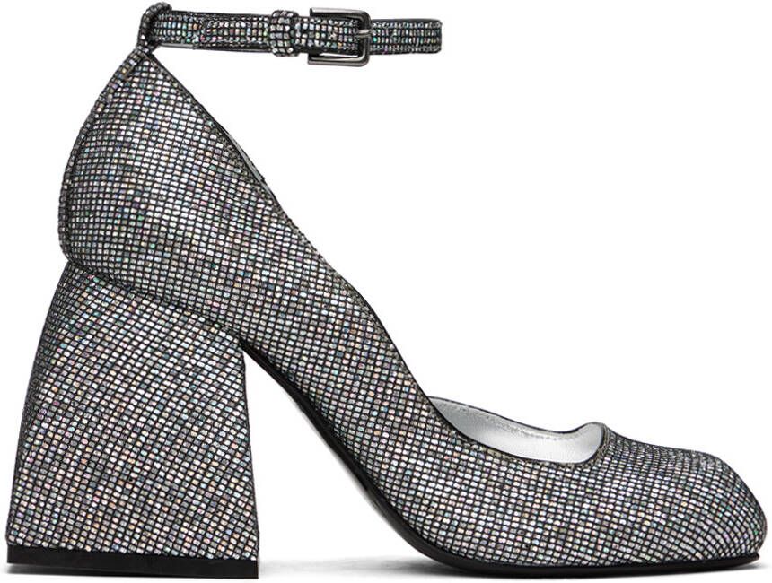 Nodaleto Silver Bulla Pia Heels - Picture 5