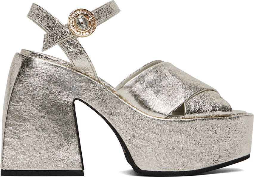 Nodaleto Silver Joni Heeled Sandals - Picture 5