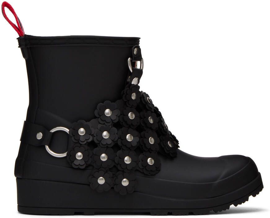 Noir Kei Ninomiya Black Hunter Edition Rubber Boots - Picture 5