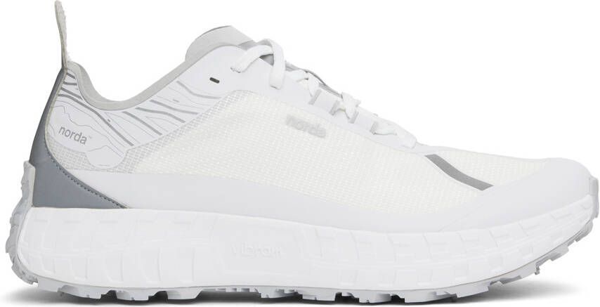 Norda White & Silver ' 001' Sneakers - Picture 4