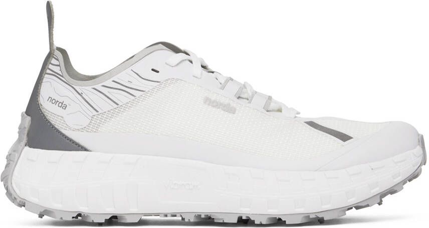 Norda White & Silver ' 001' Sneakers - Picture 6