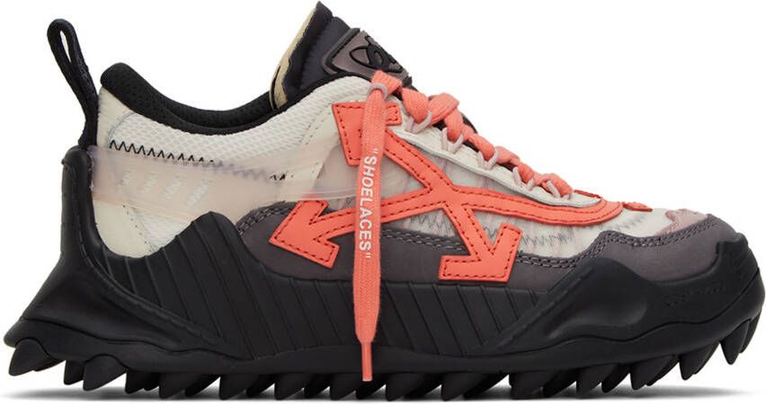 Off-White & Black Odsy 1000 Sneakers - Picture 5