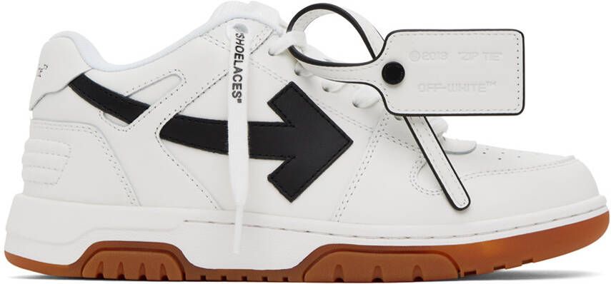 Off-White & Black Out Of Office Sneakers - Picture 4