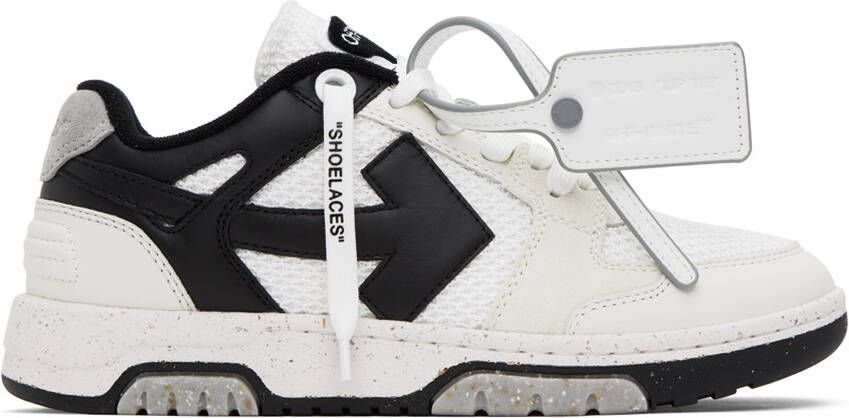 Off-White & Black Slim Out Of Office Sneakers - Picture 5