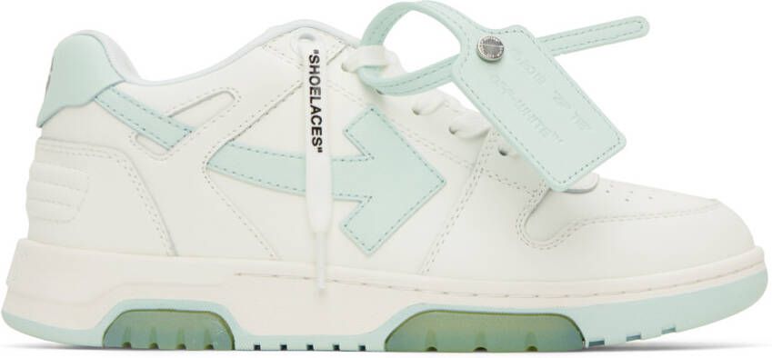 Off-White & Blue 'Out Of Office' Sneakers - Picture 5
