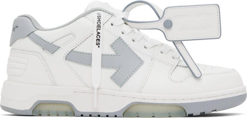 Off-White & Gray Out Of Office Sneakers - Picture 2