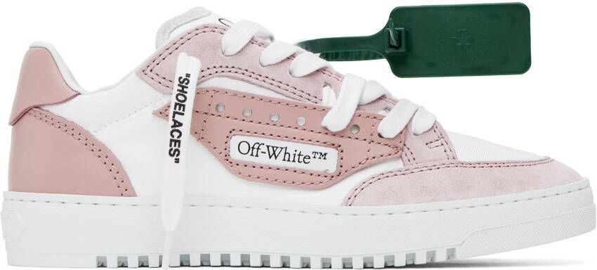Off-White & Pink 5.0 Sneakers - Picture 5