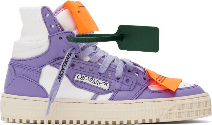 Off-White & Purple 3.0 Off Court Sneakers - Picture 5