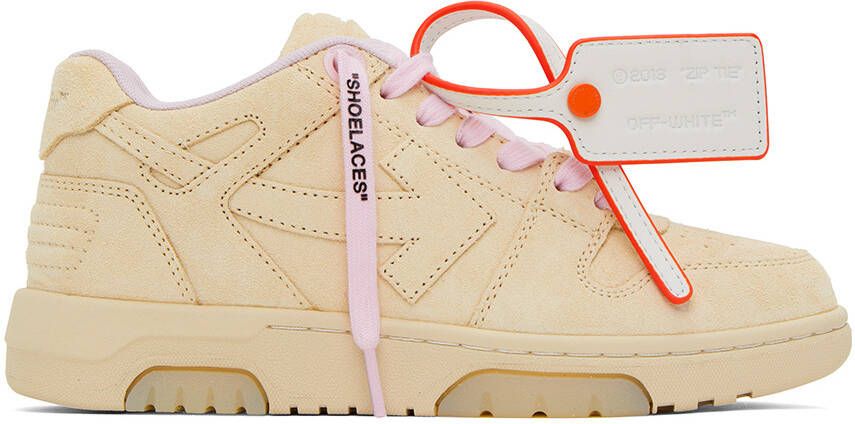 Off-White Beige Out Of Office Sneakers - Picture 5