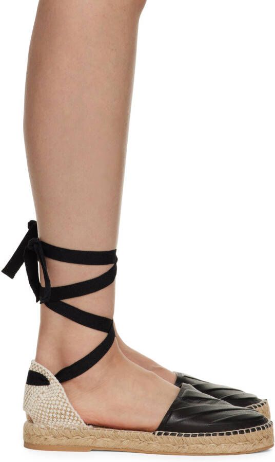 Off-White Black & Beige Diag Espadrilles - Picture 5