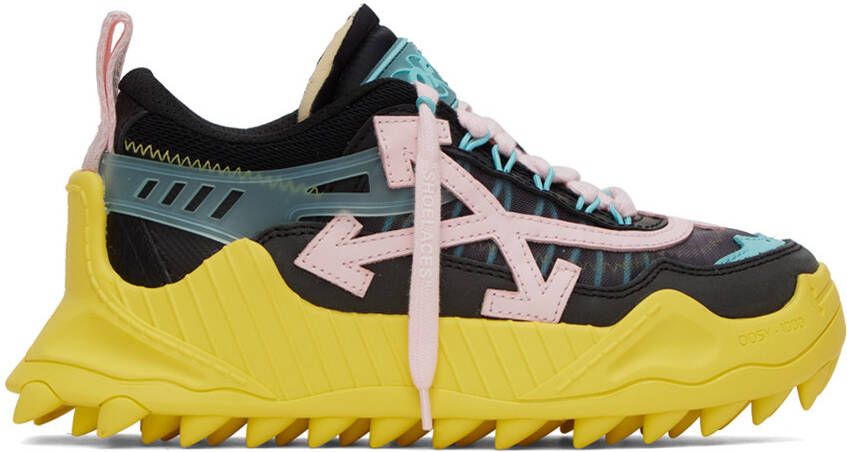 Off-White Black & Yellow Odsy 1000 Sneakers - Picture 5