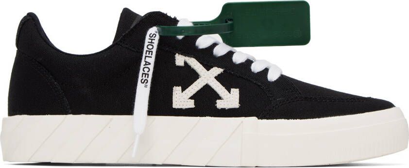 Off-White Black Low Vulcanized Sneakers - Picture 5