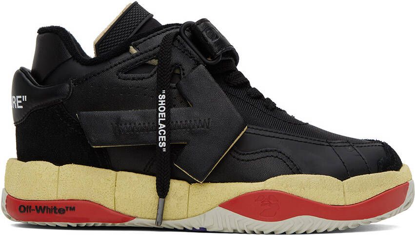 Off-White Black Puzzle Couture Sneakers - Picture 5